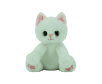 Crouching White Cat (GDL24019-2D)