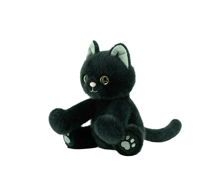 Crouching Black Cat (GDL24019-2C)