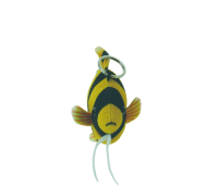 Yellow Fish Plush Keyholder(GDL9022)